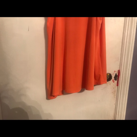 Orange Asymmetrical Top - Picture 4 of 6